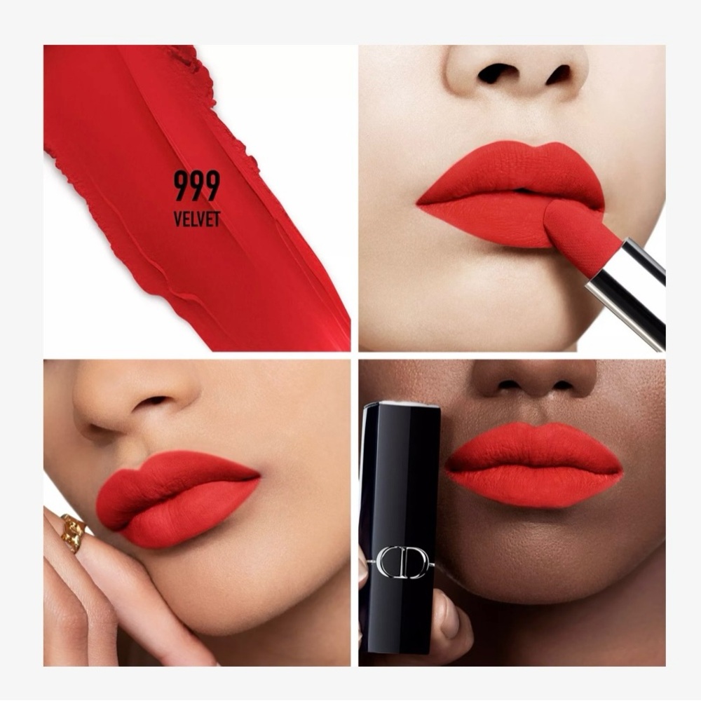 Dior Rouge Lipstick - Velvet Red - 999 - Picture 2 of 2